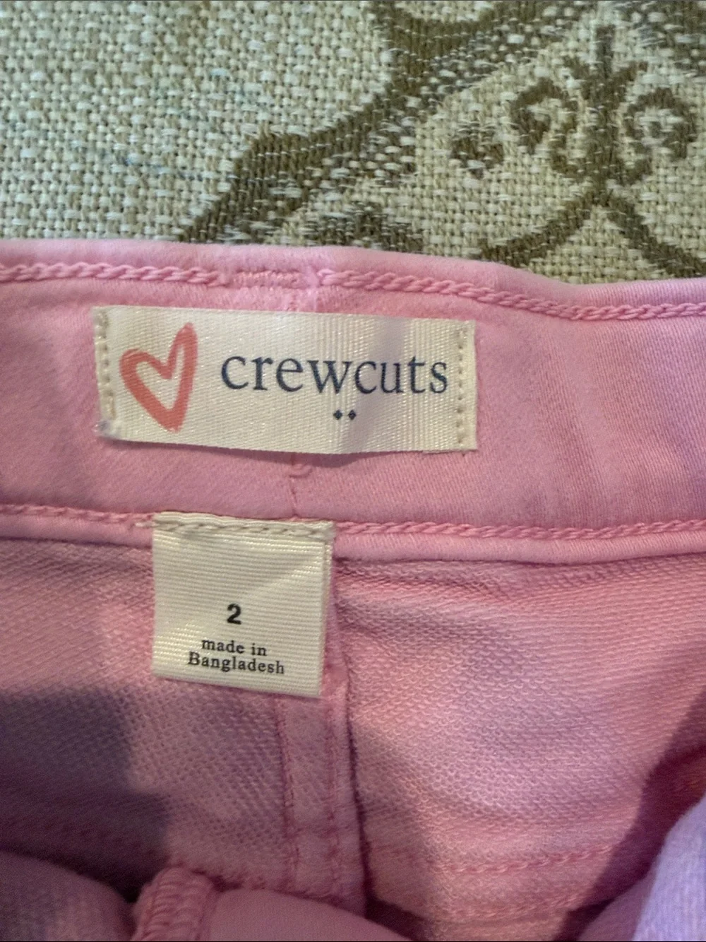 Crewcuts Pink Girls Denim Shorts